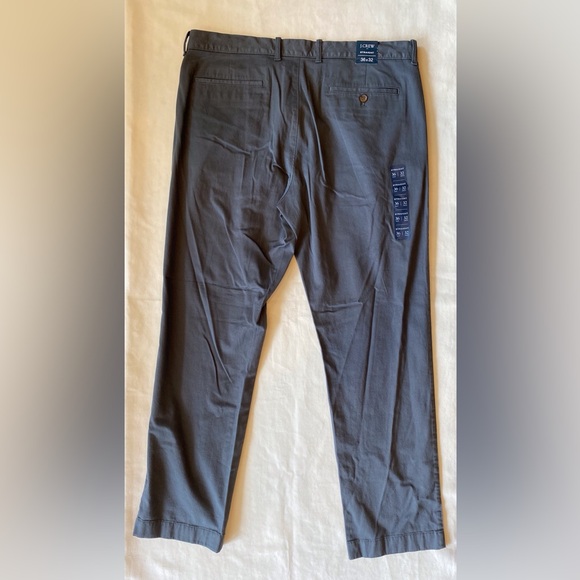 NWT J.Crew Flex Straight Fit Dark Grey Pants - Picture 6 of 6